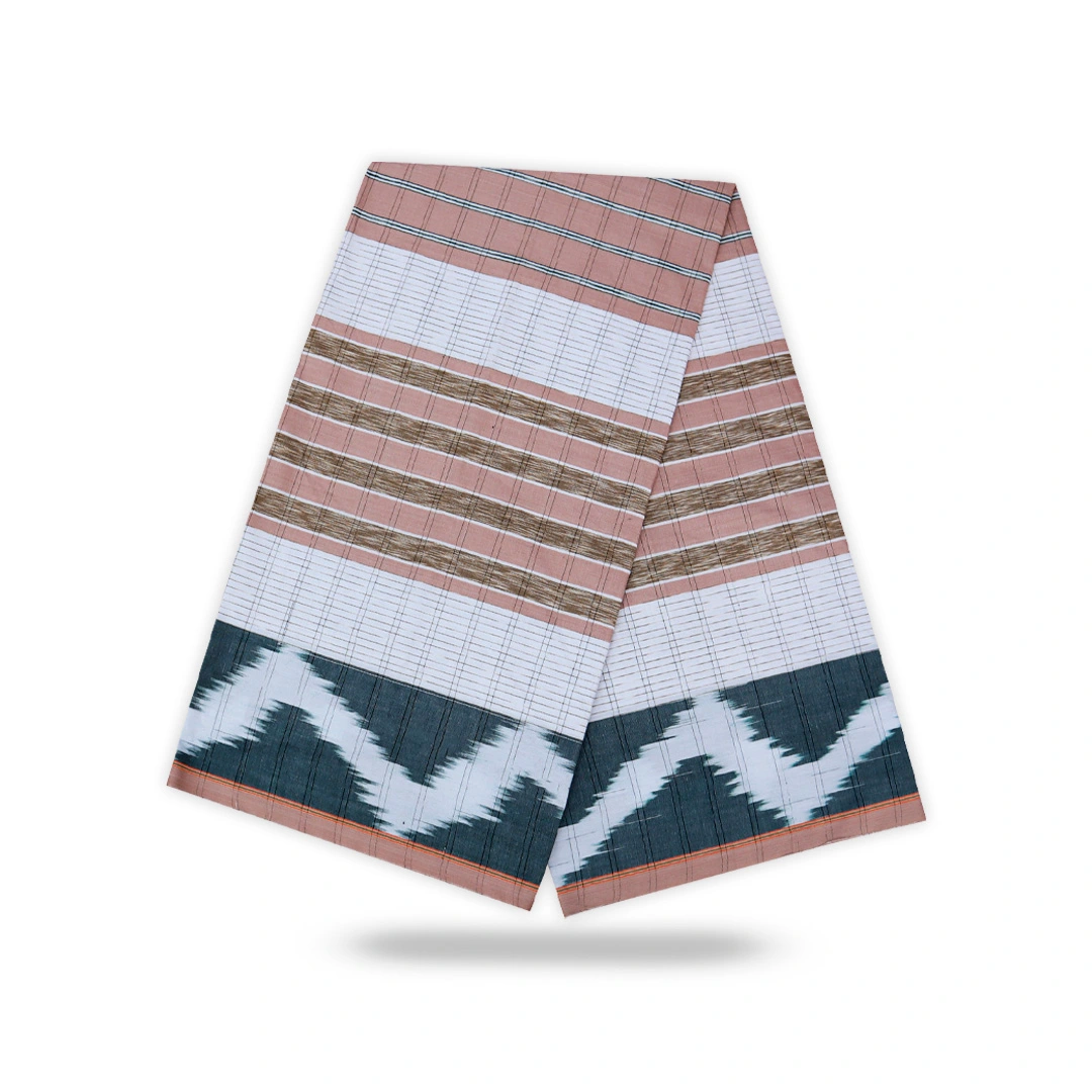 Elegant White Modern Check Lungi