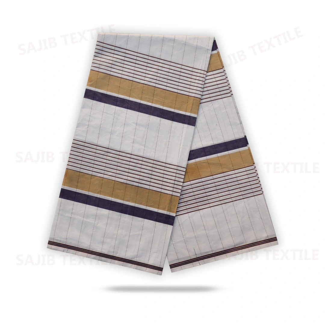 Elegant White Fresh Check Lungi