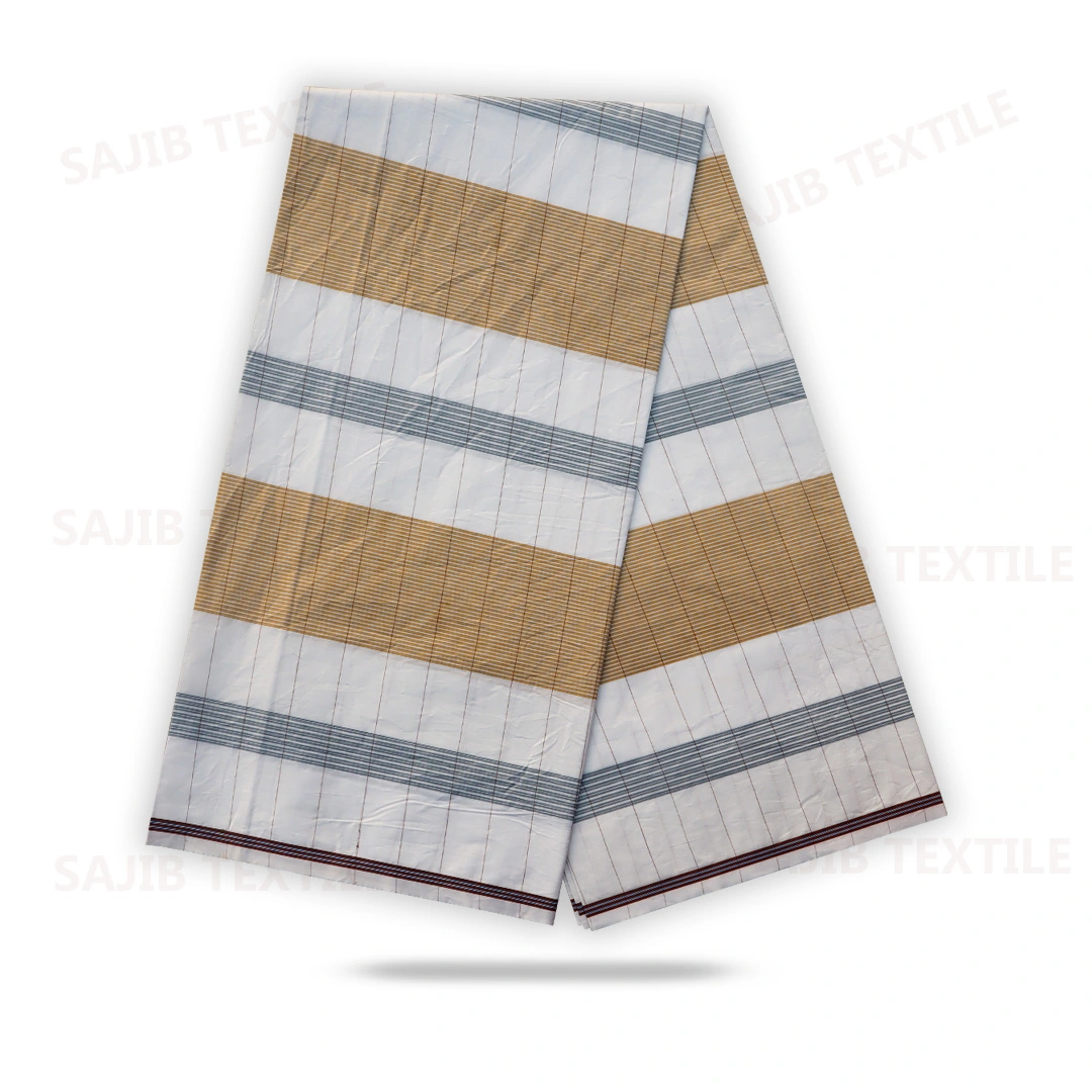 Elegant White Fresh Check Lungi