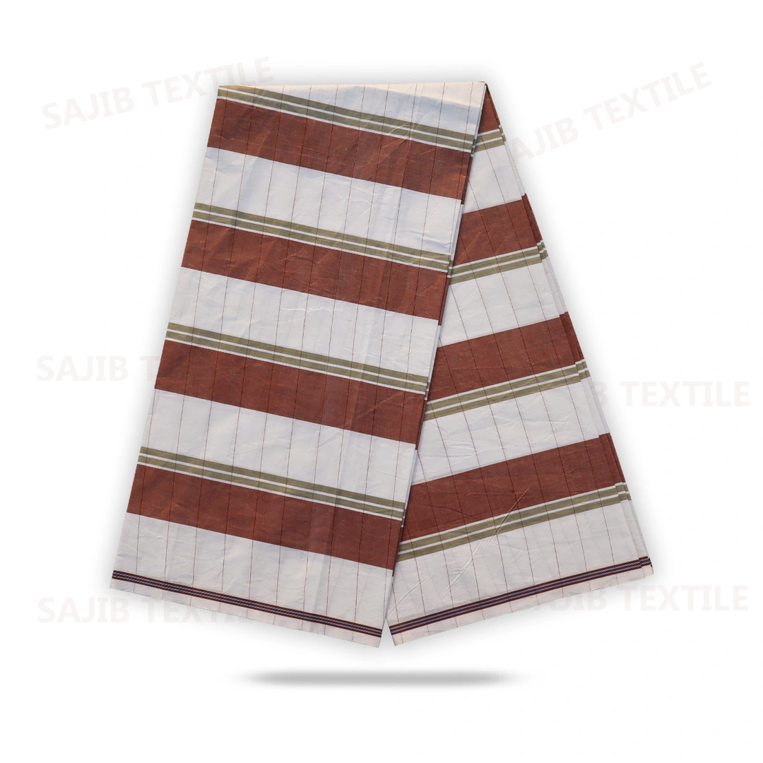 Elegant White Fresh Check Lungi