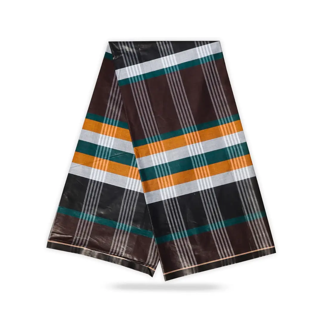 Heritage Ocean Stripe Lungi- Deep Check